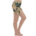 Scrapbook Leaves Decorative Lightweight Velour Yoga Shorts View3