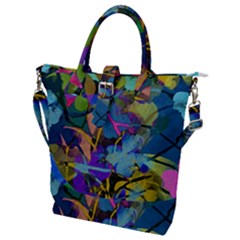 Flowers Abstract Branches Buckle Top Tote Bag by Nexatart