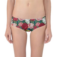 Roses Repeat Floral Bouquet Classic Bikini Bottoms by Nexatart