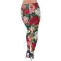 Roses Repeat Floral Bouquet Velvet Leggings View2