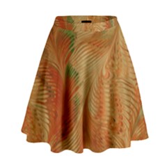 Mottle Color Movement Colorful High Waist Skirt by Nexatart