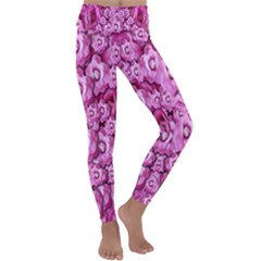 Happy Florals  Giving  Peace Ornate Kids  Lightweight Velour Classic Yoga Leggings by pepitasart