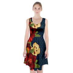 All Good Things - Floral Pattern Racerback Midi Dress