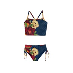 All Good Things - Floral Pattern Girls  Tankini Swimsuit