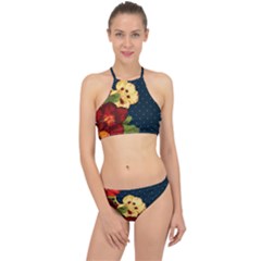 All Good Things - Floral Pattern Racer Front Bikini Set