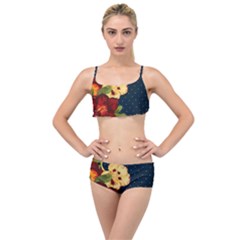 All Good Things - Floral Pattern Layered Top Bikini Set