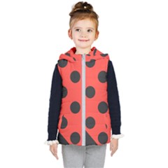 Bug Cubism Flat Insect Pattern Kids  Hooded Puffer Vest by BangZart