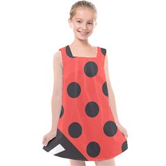 Bug Cubism Flat Insect Pattern Kids  Cross Back Dress by BangZart