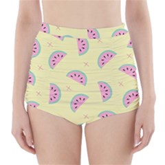 Watermelon Wallpapers  Creative Illustration And Pattern High-waisted Bikini Bottoms