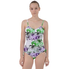 Horse Animal World Green Sweetheart Tankini Set