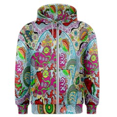 Supersonic Volcanic Splash Men s Zipper Hoodie by chellerayartisans