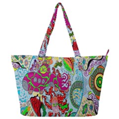 Supersonic Volcanic Splash Full Print Shoulder Bag by chellerayartisans