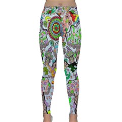 Supersonic Volcanic Mushroom Power Classic Yoga Leggings by chellerayartisans