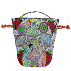 Supersonic Volcanic Mushroom Power Drawstring Bucket Bag by chellerayartisans