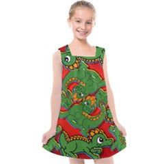 Red Alli  Kids  Cross Back Dress by AuroraMountainFashion