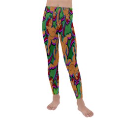 Chess Print Kids  Lightweight Velour Leggings