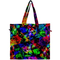 Multicolored Abstract Print Canvas Travel Bag by dflcprintsclothing