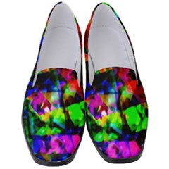 Multicolored Abstract Print Women s Classic Loafer Heels by dflcprintsclothing