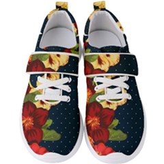 All Good Things - Floral Pattern Men s Velcro Strap Shoes