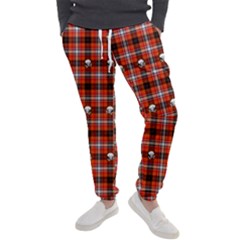 Plaid - Red With Skulls Men s Jogger Sweatpants