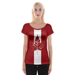 Cool Canada Shirts Cap Sleeve Top by CanadaSouvenirs