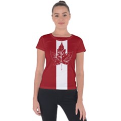 Cool Canada Shirts Short Sleeve Sports Top  by CanadaSouvenirs