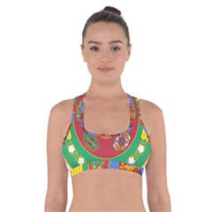 Turkmenistan National Emblem, 2000-2003 Cross Back Sports Bra by abbeyz71