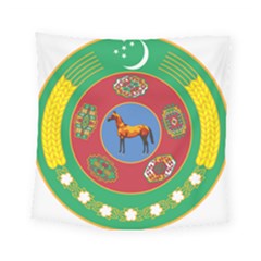 Turkmenistan National Emblem, 2000-2003 Square Tapestry (small) by abbeyz71