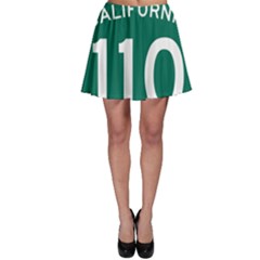 Arroyo Seco Parkway Sign Skater Skirt by abbeyz71