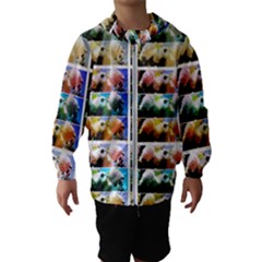 Twenty-seven Snowball Branch Collage Kids  Hooded Windbreaker