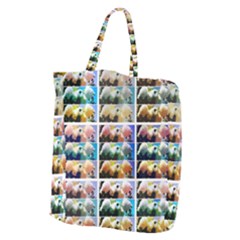 Twenty-seven Snowball Branch Collage Giant Grocery Tote by okhismakingart