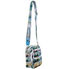 Faded Snowball Branch Collage (II) Shoulder Strap Belt Bag