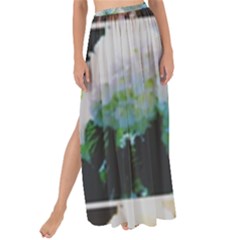Faded Snowball Branch Collage (II) Maxi Chiffon Tie-Up Sarong