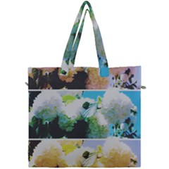 Faded Snowball Branch Collage (ii) Canvas Travel Bag by okhismakingart
