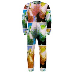 Bright Snowball Branch Collage (iii) Onepiece Jumpsuit (men)  by okhismakingart