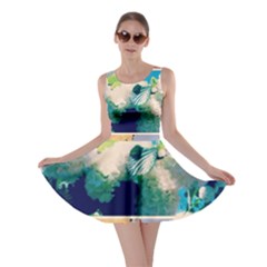 Washed Out Snowball Branch Collage (iv) Skater Dress by okhismakingart