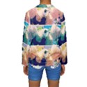 Washed Out Snowball Branch Collage (IV) Kids  Long Sleeve Swimwear View2