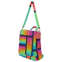 Background Colorful Abstract Crossbody Backpack