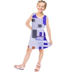 Background Santorini Greece Kids  Tunic Dress by Pakrebo