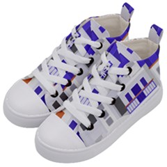 Background Santorini Greece Kids  Mid-top Canvas Sneakers by Pakrebo