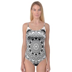 Mandala Spiritual Texture Camisole Leotard  by Pakrebo