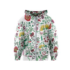 Flowers Garden Tropical Plant Kids  Zipper Hoodie by Pakrebo