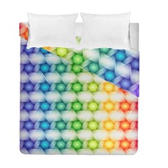 Background Colorful Geometric Duvet Cover Double Side (full/ Double Size)