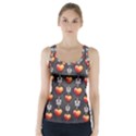 Love Heart Background Racer Back Sports Top View1