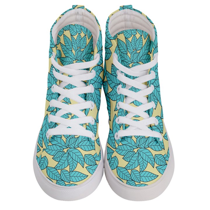 Leaves Dried Leaves Stamping Women s Hi-Top Skate Sneakers