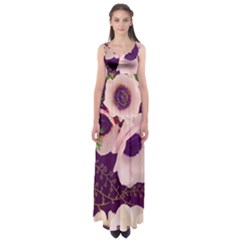 Flowers Empire Waist Maxi Dress by BIBILOVER