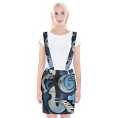 Black & Bleu Braces Suspender Skirt by valvescovi