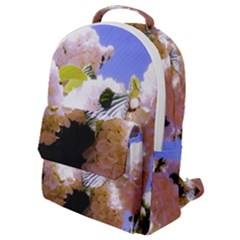 Pink Snowball Branch  Flap Pocket Backpack (Small)