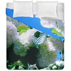 Blue Snowball Branch Duvet Cover Double Side (california King Size) by okhismakingart