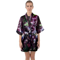 Galaxy Tulip Quarter Sleeve Kimono Robe